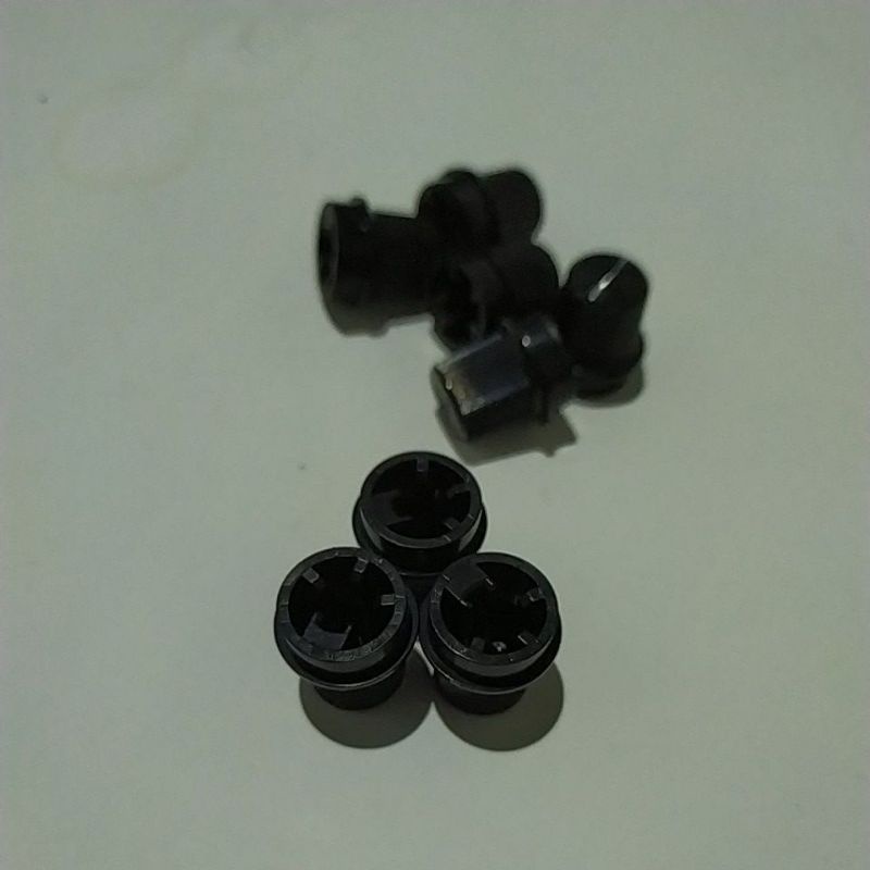 knop potensio setengah lingkaran polytron bahan plastik X3