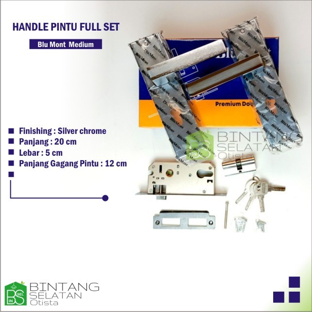 HANDLE  HANDEL PEGANGAN PINTU BLUMONT MEDIUM FULL SET