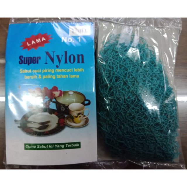 Sabut Jaring Jala Sabut Sikat Cuci Piring Gelas Panci Bahan Super Nylon