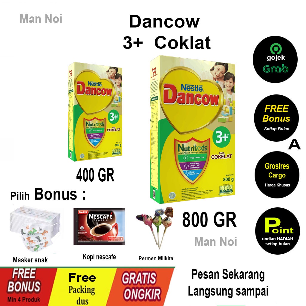 

SUSU Nestle Dancow 3+ Coklat 750g.SUSU. | TANGERANG.Man Noi