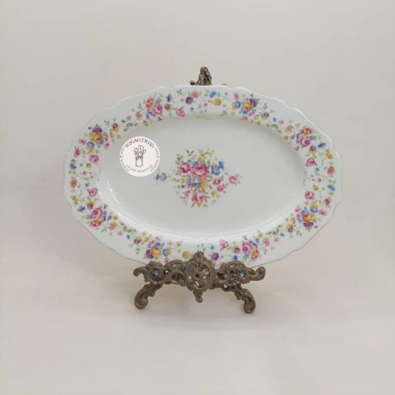 Thomas Bavaria Oval Plate/piring lodor thomas bavaria/piring lodor keramik bunga2
