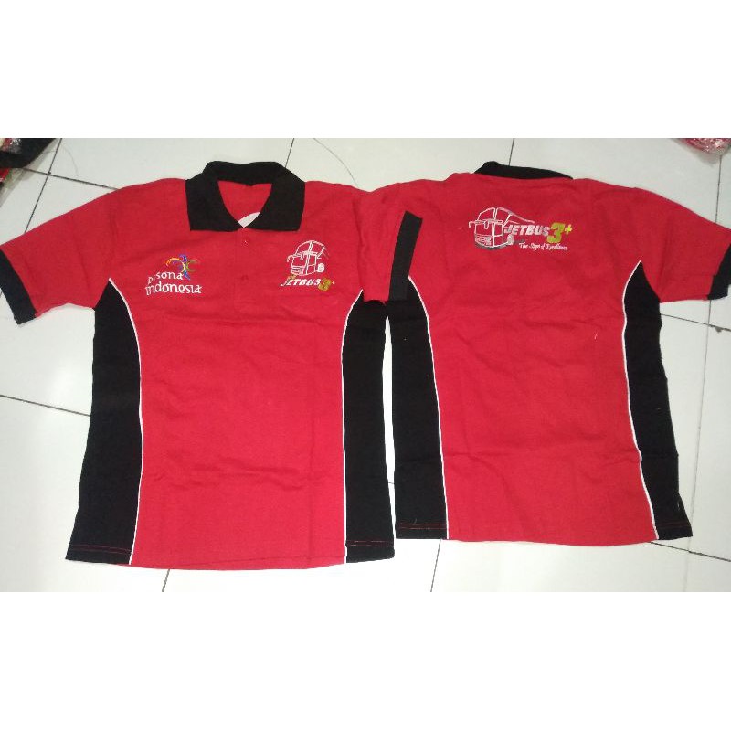 Kaos polo pariwisata pesonaindonesia Jetbus3 seragam Busmania
