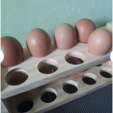 Rak Telur Duduk/ rak kayu/ rak telur kayu