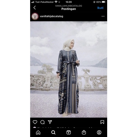 preloved vanilla hijab binar dress