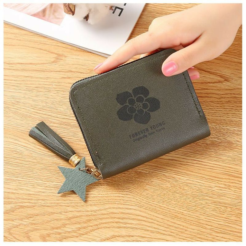 Arifirn D2202 - Dompet Lipat Wanita Motif Bunga