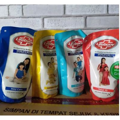 Jual Murah lifebuoy refill 450 ml/sabun mandi cair lifebouy 450 ml merah