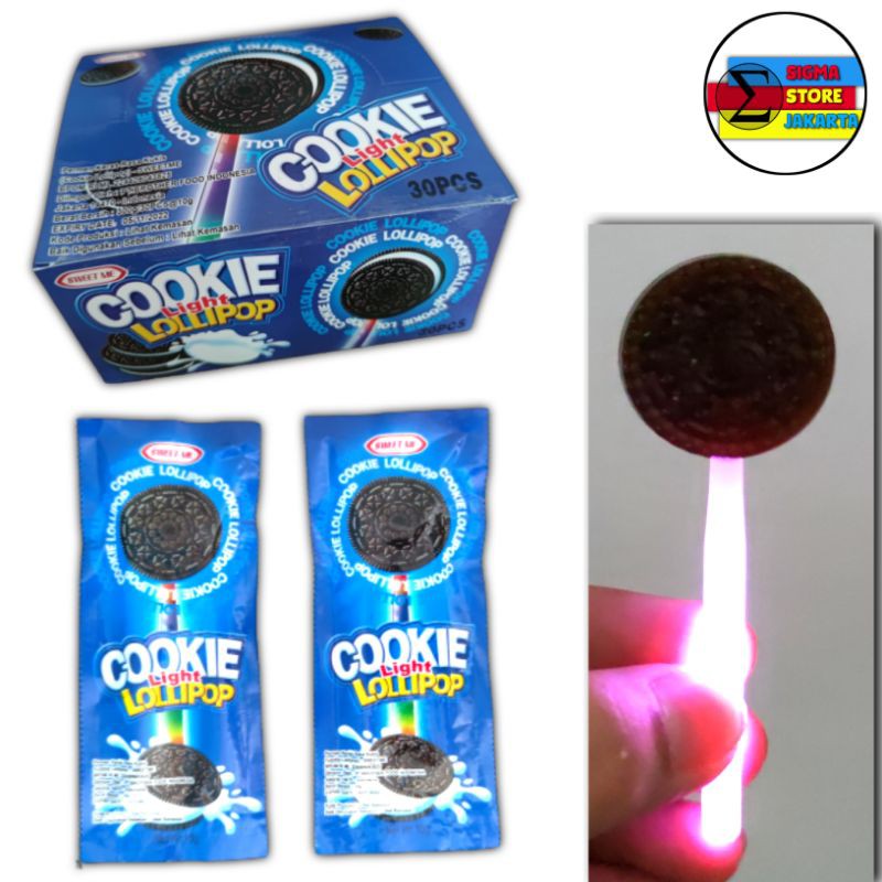Permen Lolipop Jadul Lightstick Rasa Kukis - Cookie Lollipop Rasa Kukis