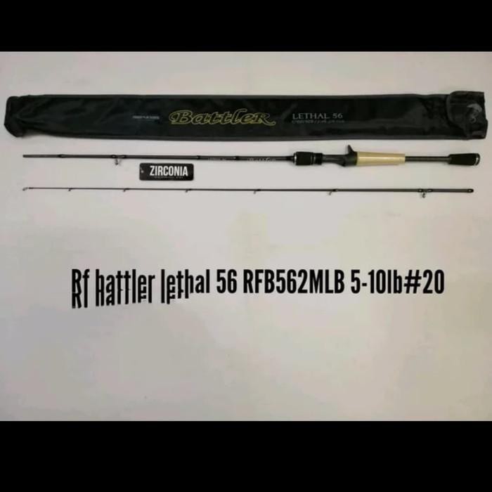 alat pancing mantul habis joran rodford battler lethal rfb 562 mlb 5-10 joran bc joran baitcast