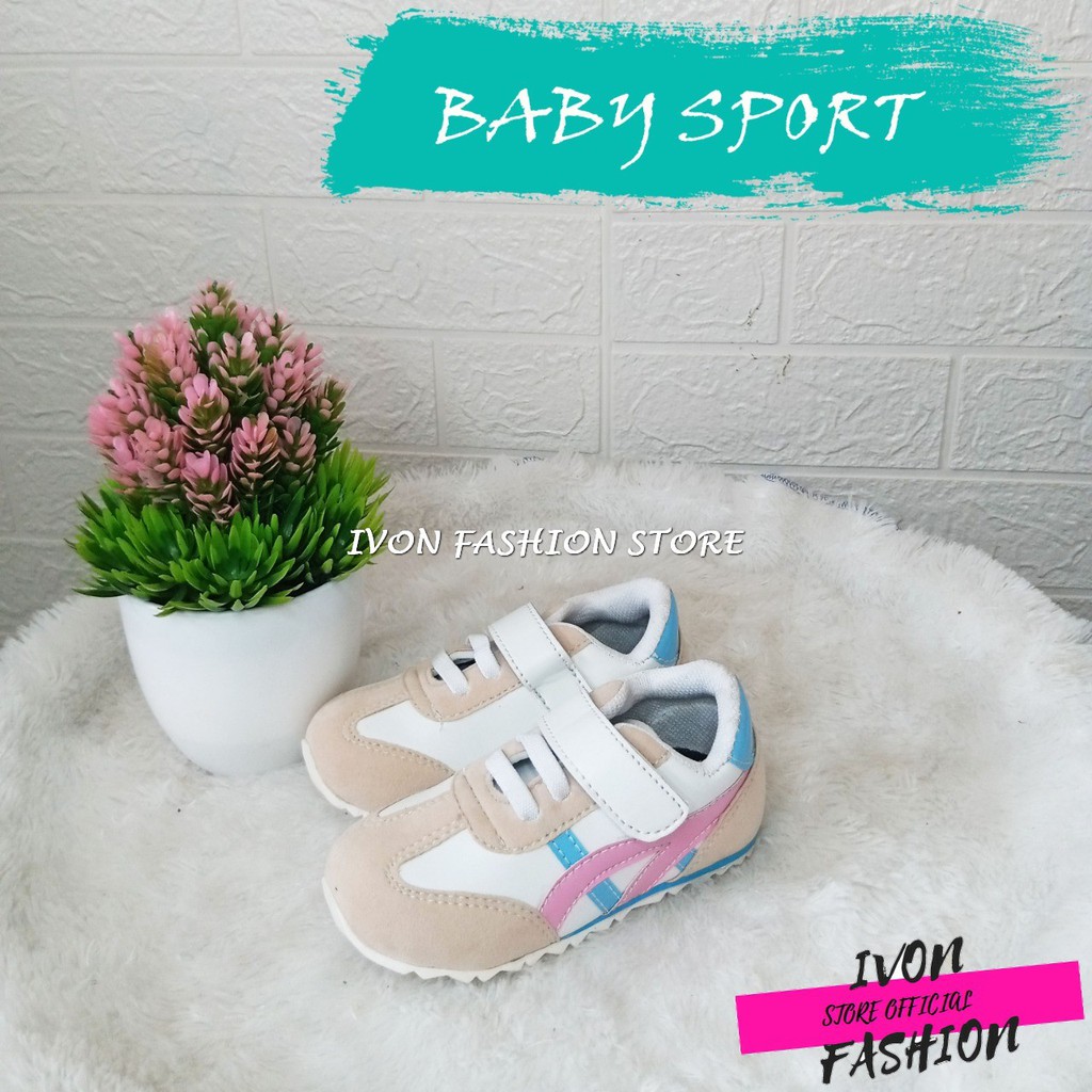 BABY SHOES/SEPATU BAYI SPORT MODEL PEREKAT UNTUK USIA 6-12 BULAN PRIA DAN WANITA MURAH BISA COD