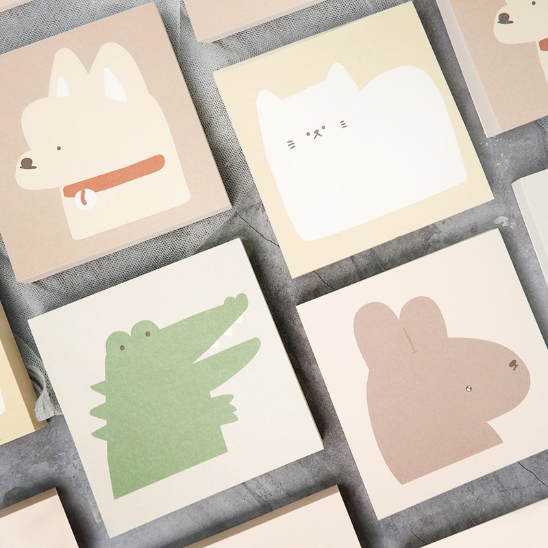 

Rolypoly Animal Square Memopad Kertas Memo Sobek Bentuk Kotak Gambar Kucing Anjing Buaya Kelinci Lucu Berwarna Panjang Lebar 8 cm Tebal 80 Lembar