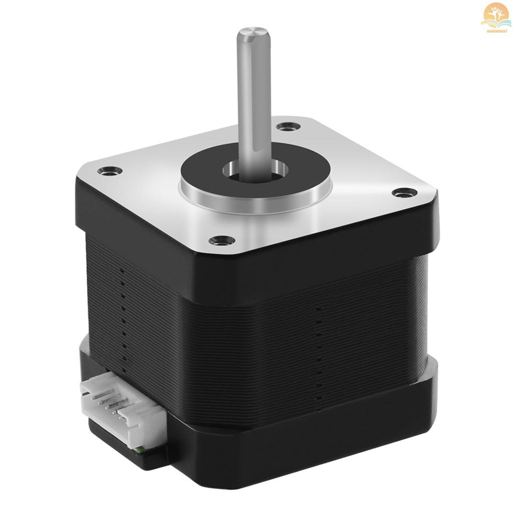 42 Stepper Motor 2 Phase 0.9 Degree Step Angle Low Noise 17HS4401S Stepping Motor with 1m Cable for CNC 3D Printer