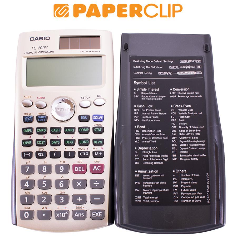 

CALCULATOR CASIO FC-200V FINANCE