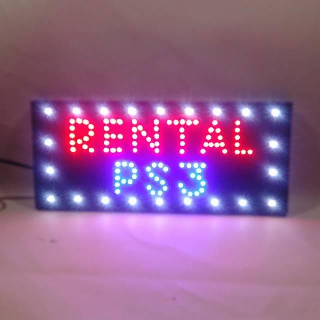 Tulisan lampu led / led sign rental ps 3 new