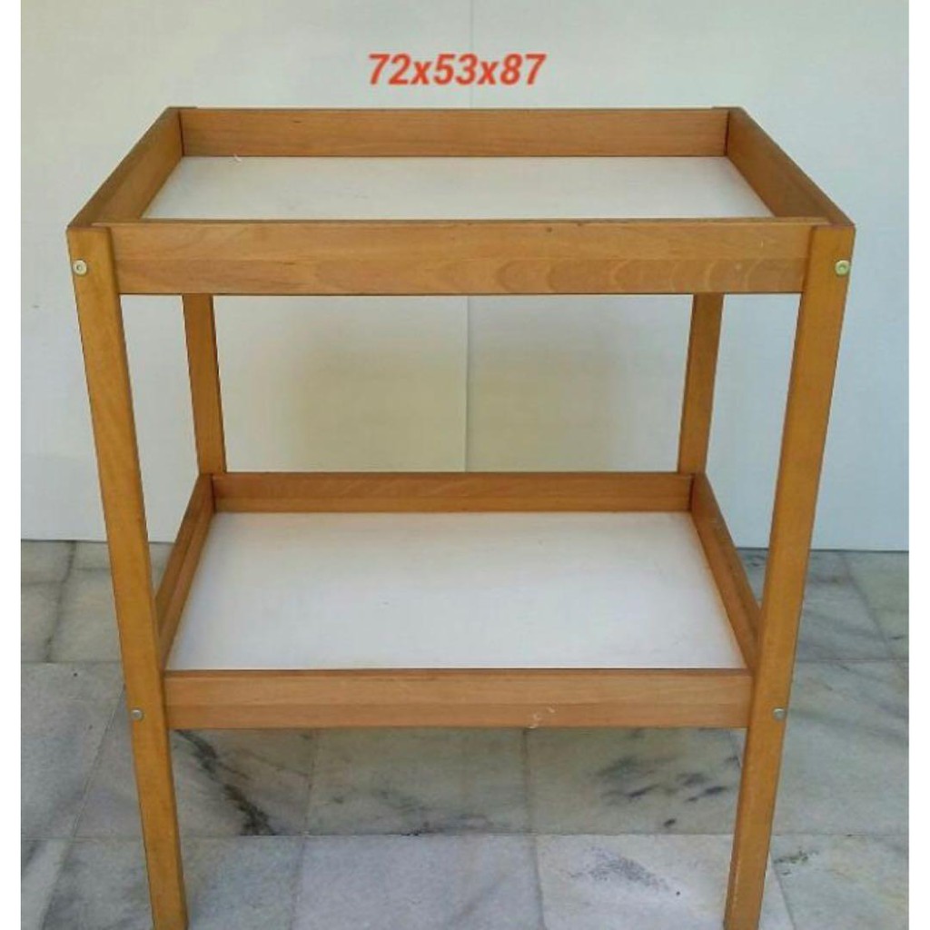 shelves over changing table