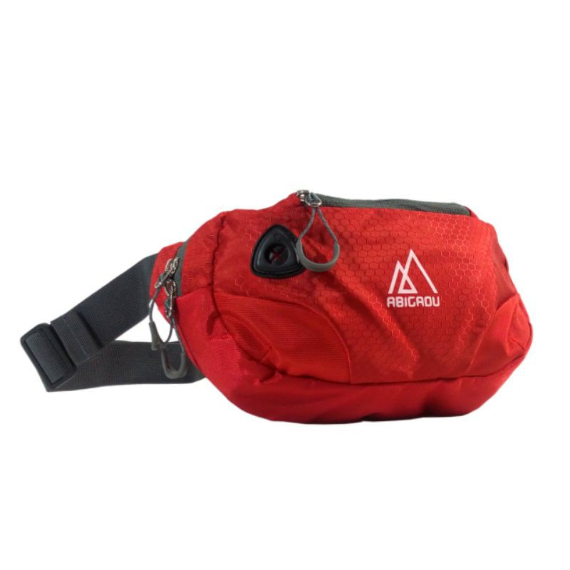 Waistbag Kasual Outdoor / Tas Selempang Kasual Pria Light Red | ABIGADU