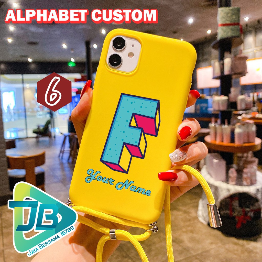 Softcase Slingcase Tali Lanyard Candy ALPHABET Vivo Y91 Y93 Y95 Y70s Y30 Y50 JB3286
