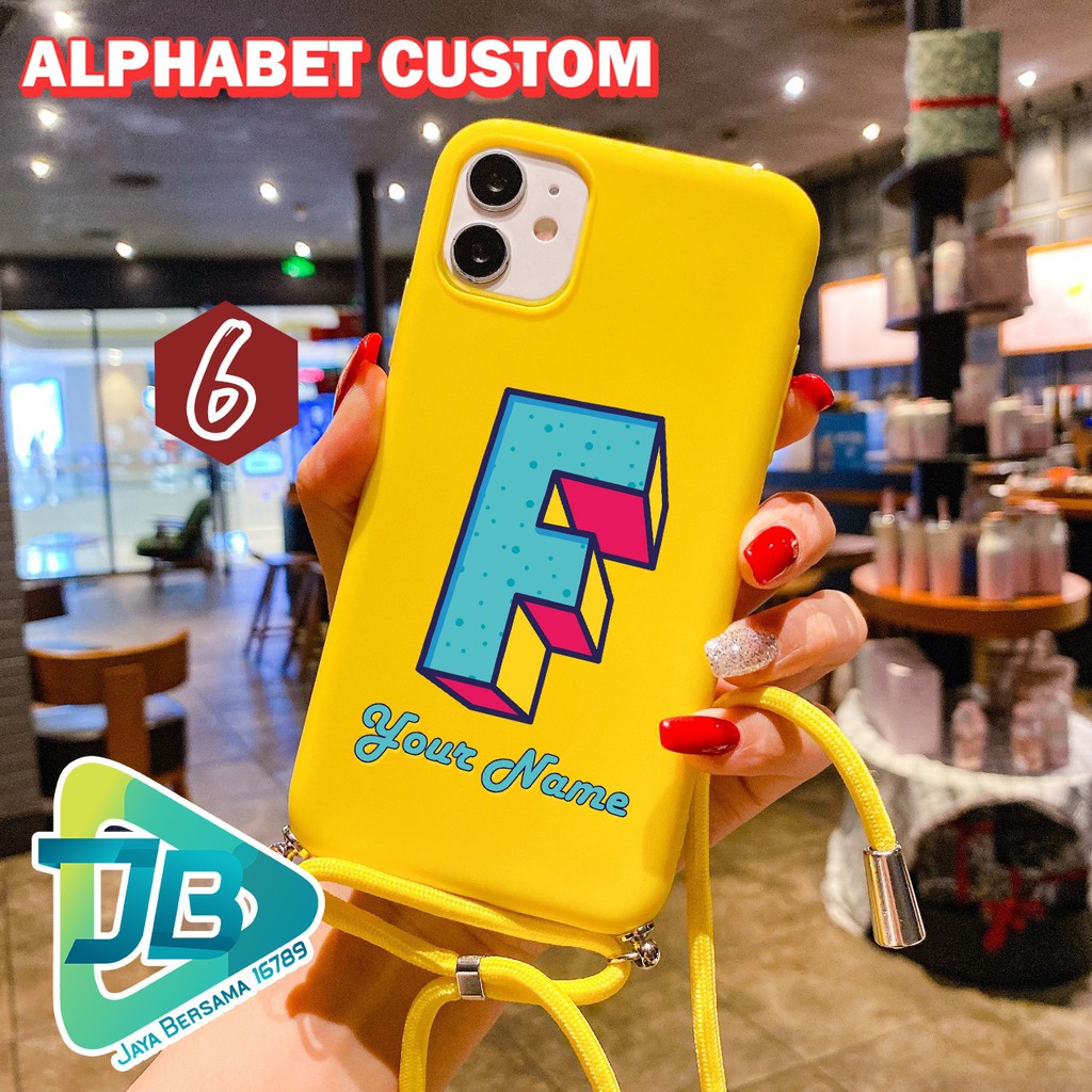 Softcase Slingcase Tali Lanyard Candy ALPHABET Vivo Y71 Y81 Y83 V20se V20 JB3288