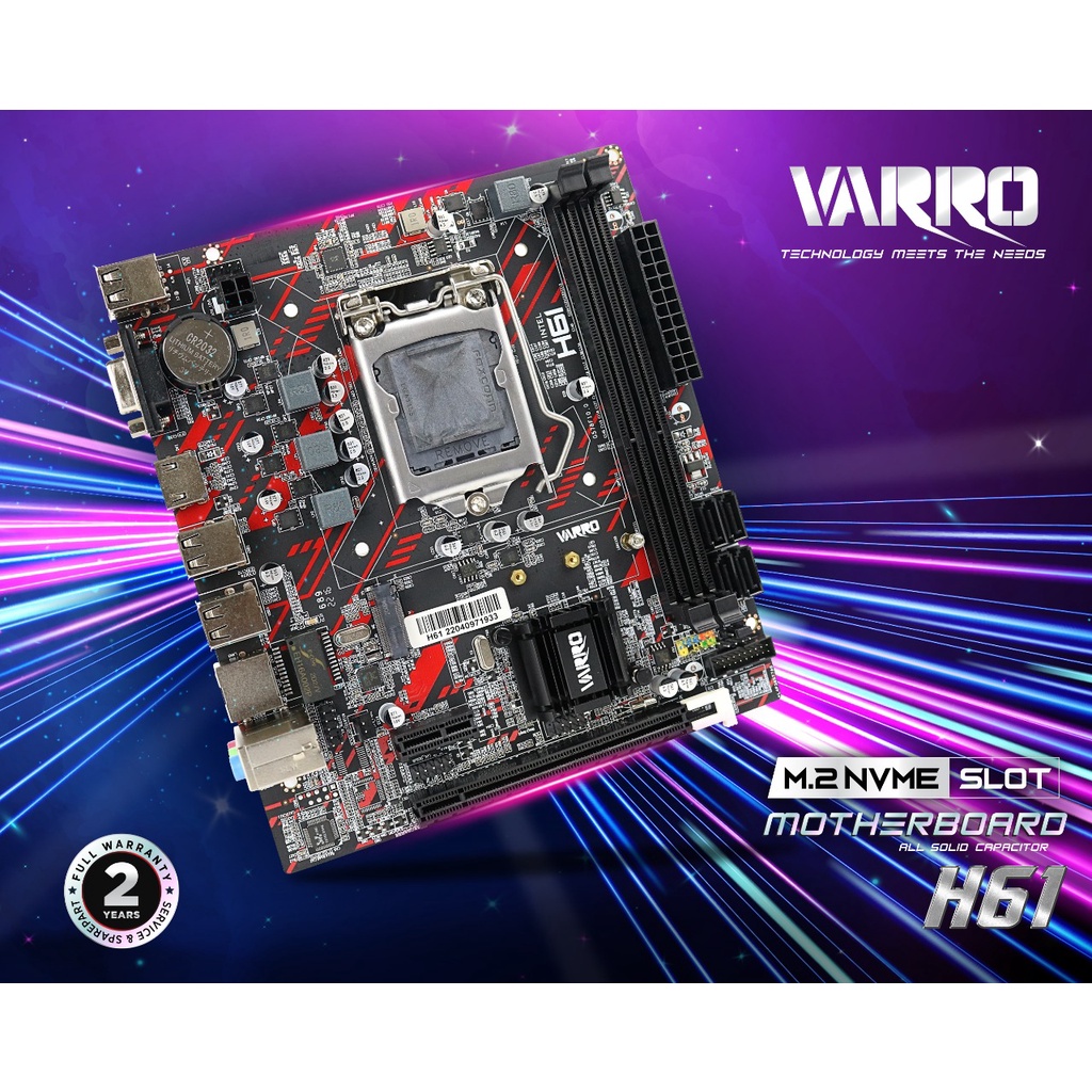 MOTHERBOARD VARRO H61M-GP DDR3