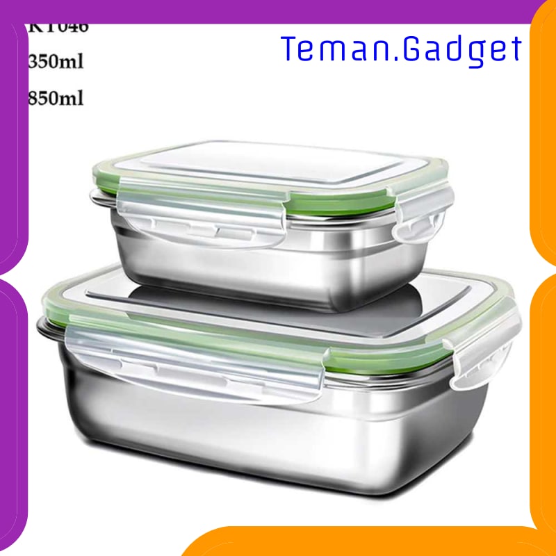 TG-OL025 HOMEFAVOR KOTAK MAKAN BENTO LUNCH BOX STAINLESS STEEL - KT046