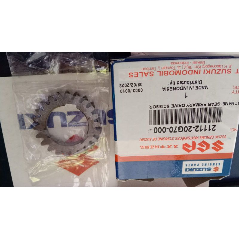 Gear Primary Drive Scissor/ Gigi primer kecil Shogun 125 kopling tangan FD 125 SP Asli SGP