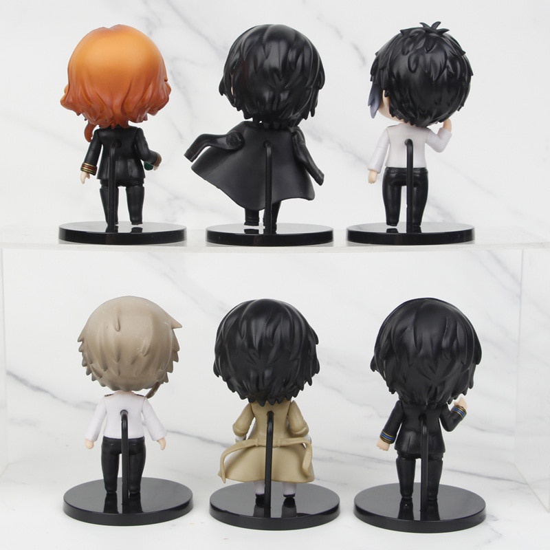 Figure Bungou Stray Dogs Osamu Dazai Atsushi Nakajima set 6 pcs