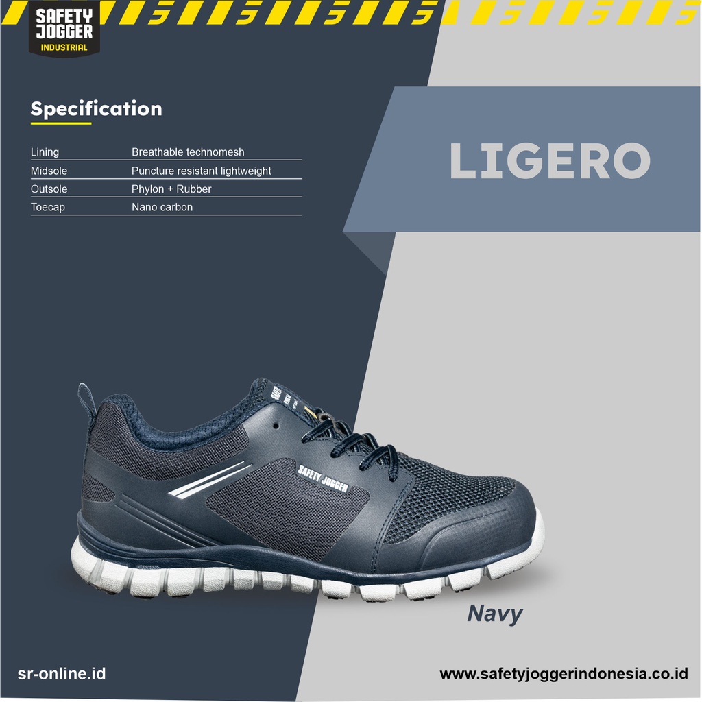 SEPATU SAFETY JOGGER LIGERO NAVY S1P