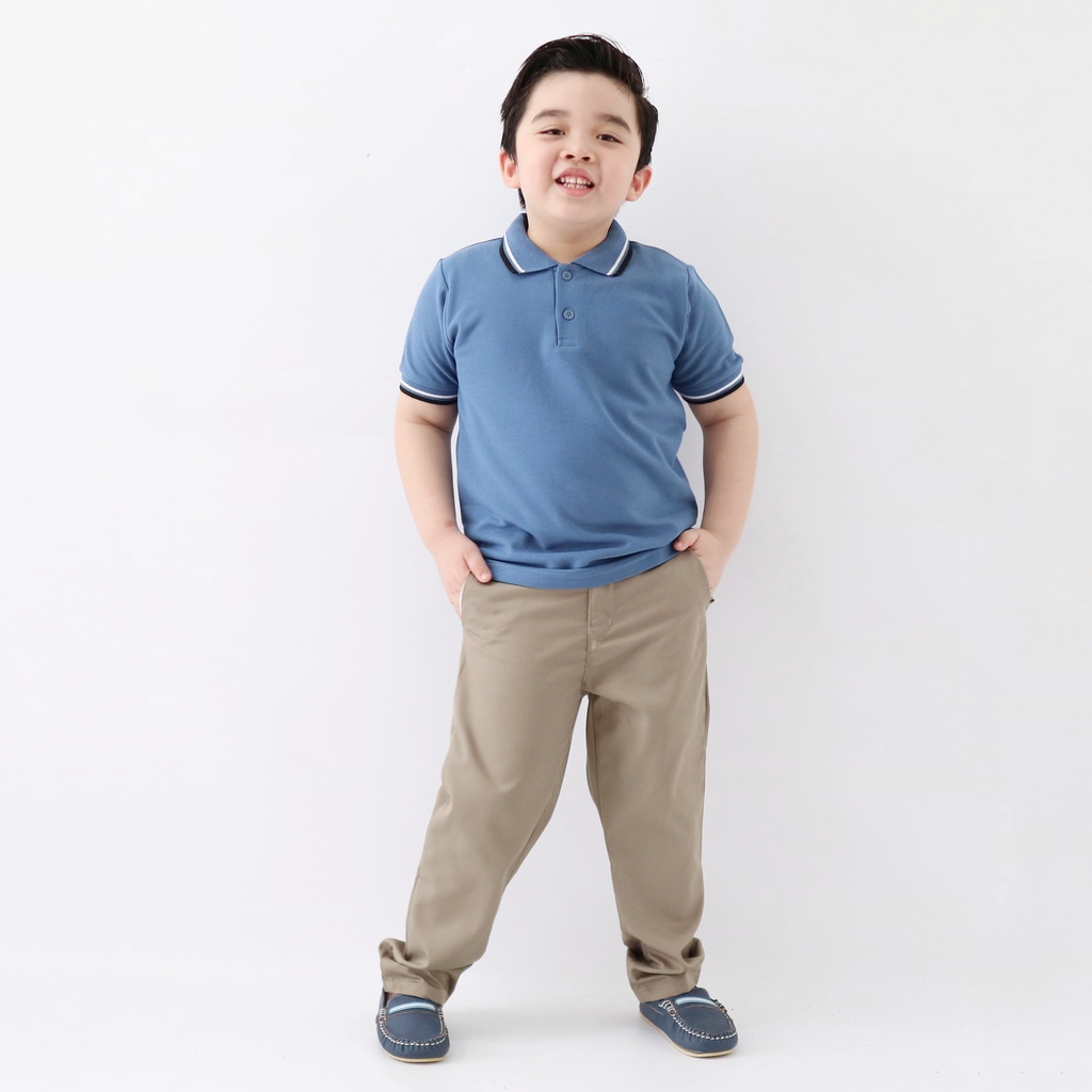 Yobebee Polo Shirt Anak Laki Laki Usia 2 4 6 8 10 Tahun Kemeja Kaos Polo Model Tangan Pendek Baju Atasan Kids Polos Cotton Lembut Strech Boy Tee Shirt Model Casual Santai Kaos Kerah Anak Cowok