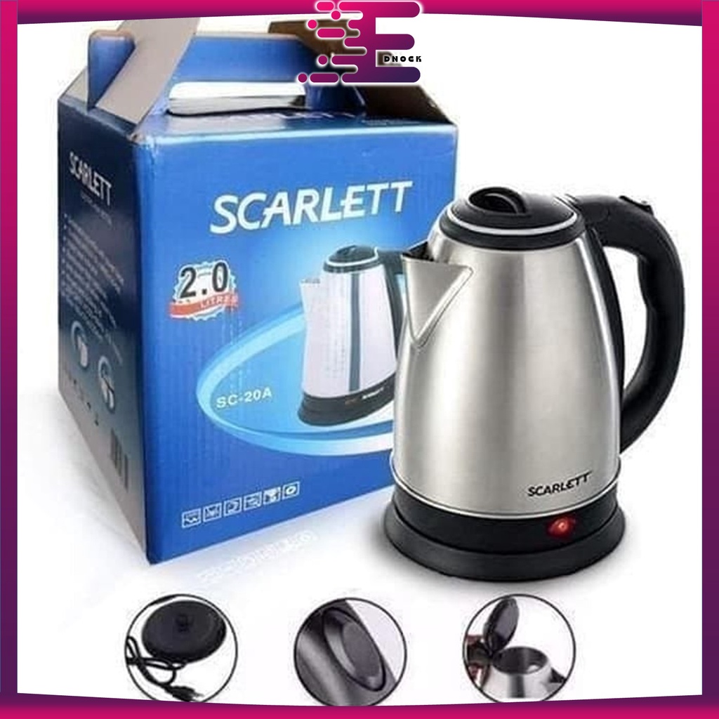 TEKO PEMANAS AIR OTOMATIS LISTRIK SCARLETT 1.5 - 2L TEKO LISTRIK ELECTRIK HITTER PEMANAS AIR KETTLE 