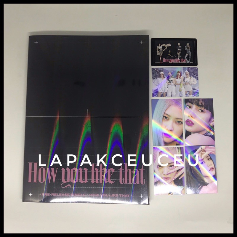 [READY STOCK+POSTER] Album Only Blackpink How you like that withdrama benefit holo photocard