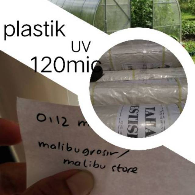 Plastik uv /  Plastik UV 0.12 mm lebar 3 meter tebal 120 mic / 0.12mm