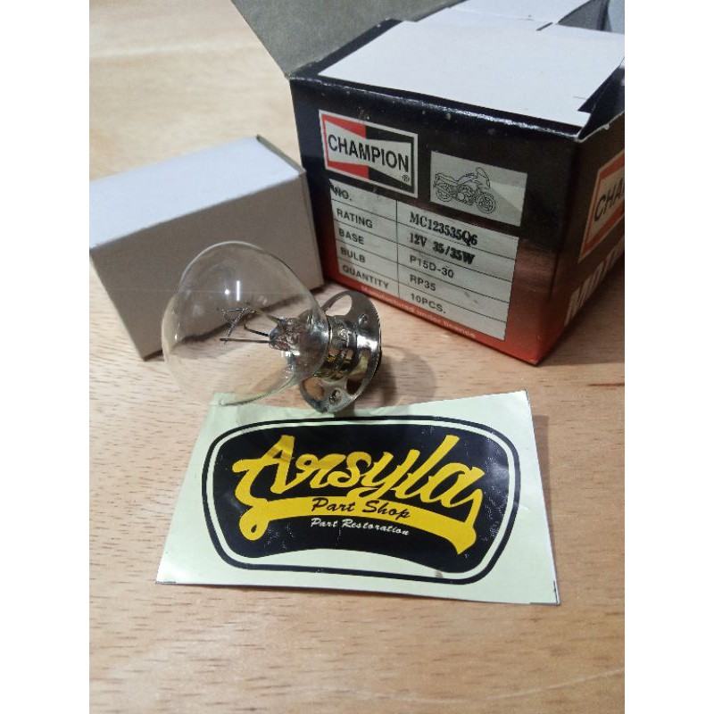 bohlam depan yamaha RX King RxS Yt125 12vol 35-35 wat