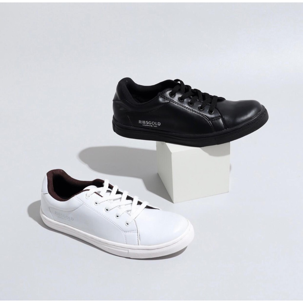 RIBSGOLD SEPATU SNEAKERS POLOS / SEPATU CASUAL