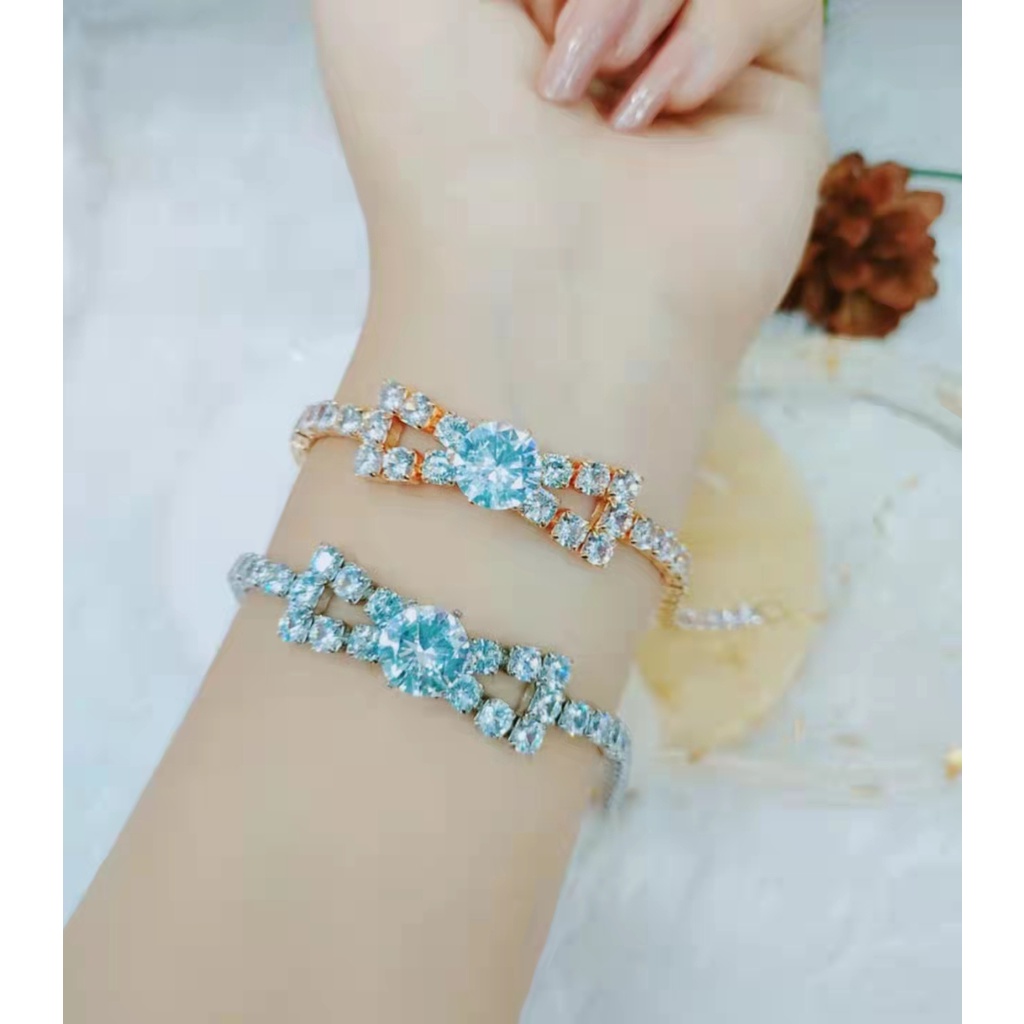 Gelang Xuping Mata Full Lapis Emas Perhiasan Fashion 1256