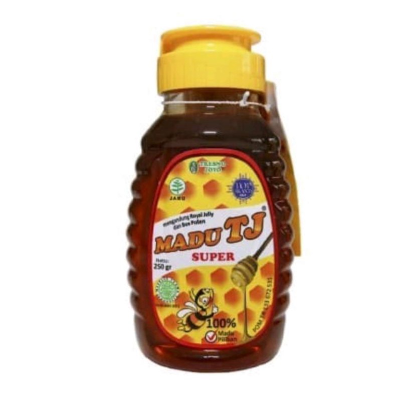 Madu Tj Extra SUPER plus Royal Jelly Kemasan botol anti tumpah (Tj lock)