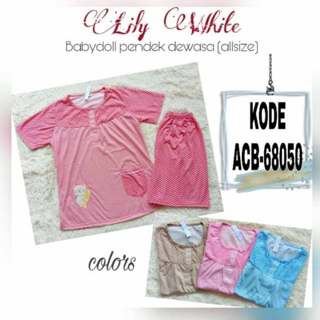 BABYDOLL PENDEK ALLSIZE DEWASA CAT FISH