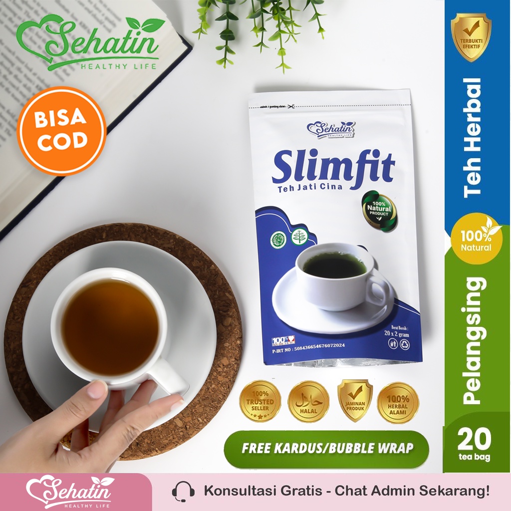 Sehatin Teh Daun Jati Cina Original Teh Senna Leaf Detox Usus Diet Pencernaan