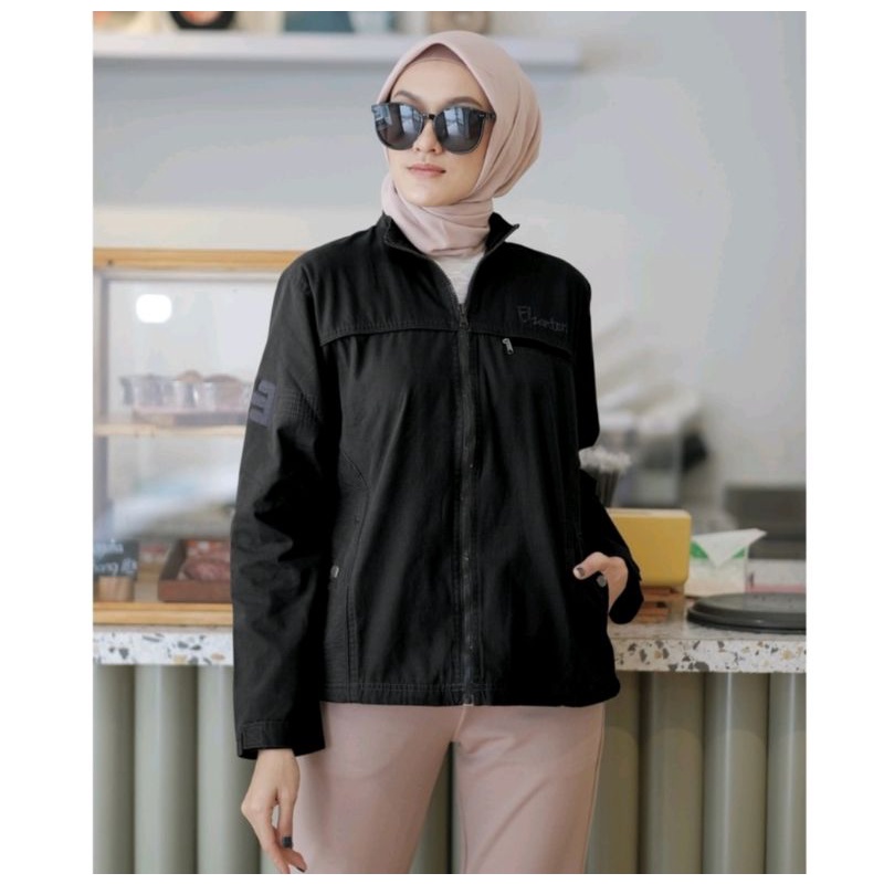 Jaket Wanita Cotton Canvas Sueding Elzanteri