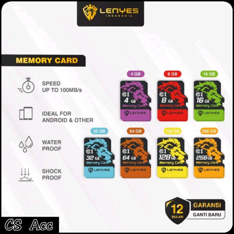 LENYES Micro SD Card 4GB/8GB/16GB/32GB/64GB/128GB High Speed Up To 90 MB/S Class 10