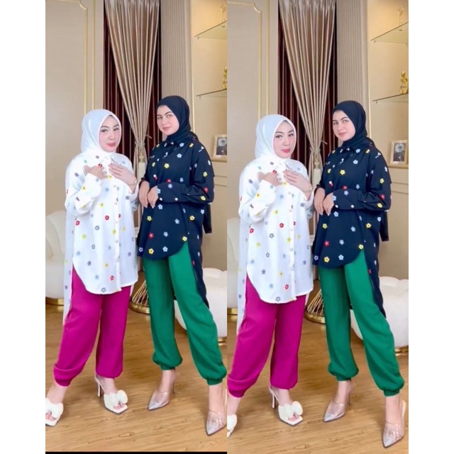 Kemeja Bunga Shellasaukia Original