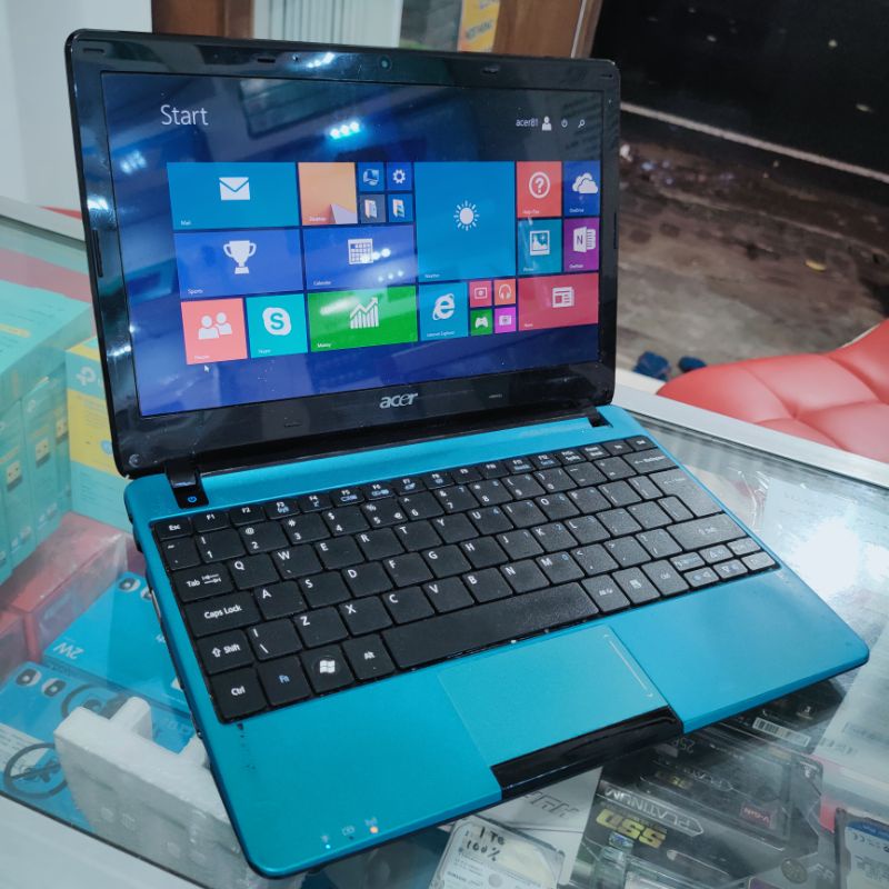 ACER ASPIRE ONE 722 SSD 128GB 12 inch Notebook Second Seken Bekas Murah