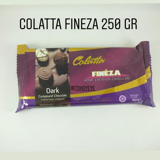 

Toko-Bahan-Kue- Colatta Fineza Dark Compound Chocolate 250G -Terlengkap-Termurah-Dijamin.