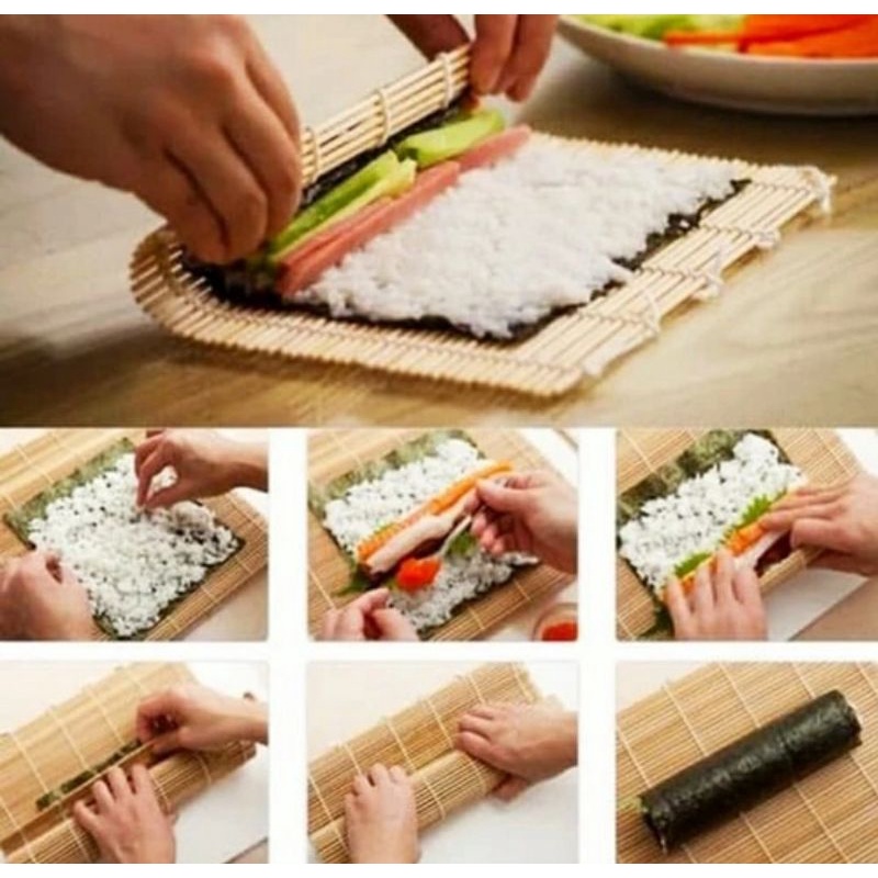 ✔MURAH Tikar Penggulung Sushi / Tikar Sushi / Tikar Bambu Sushi / Sushi Roll