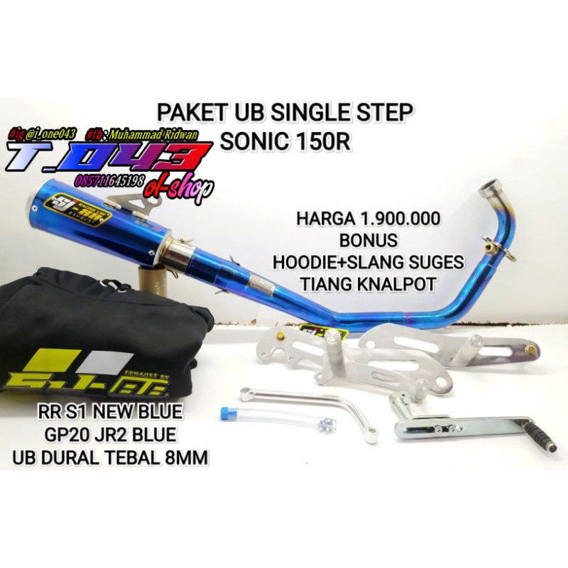 paket knalpot sonic 150R