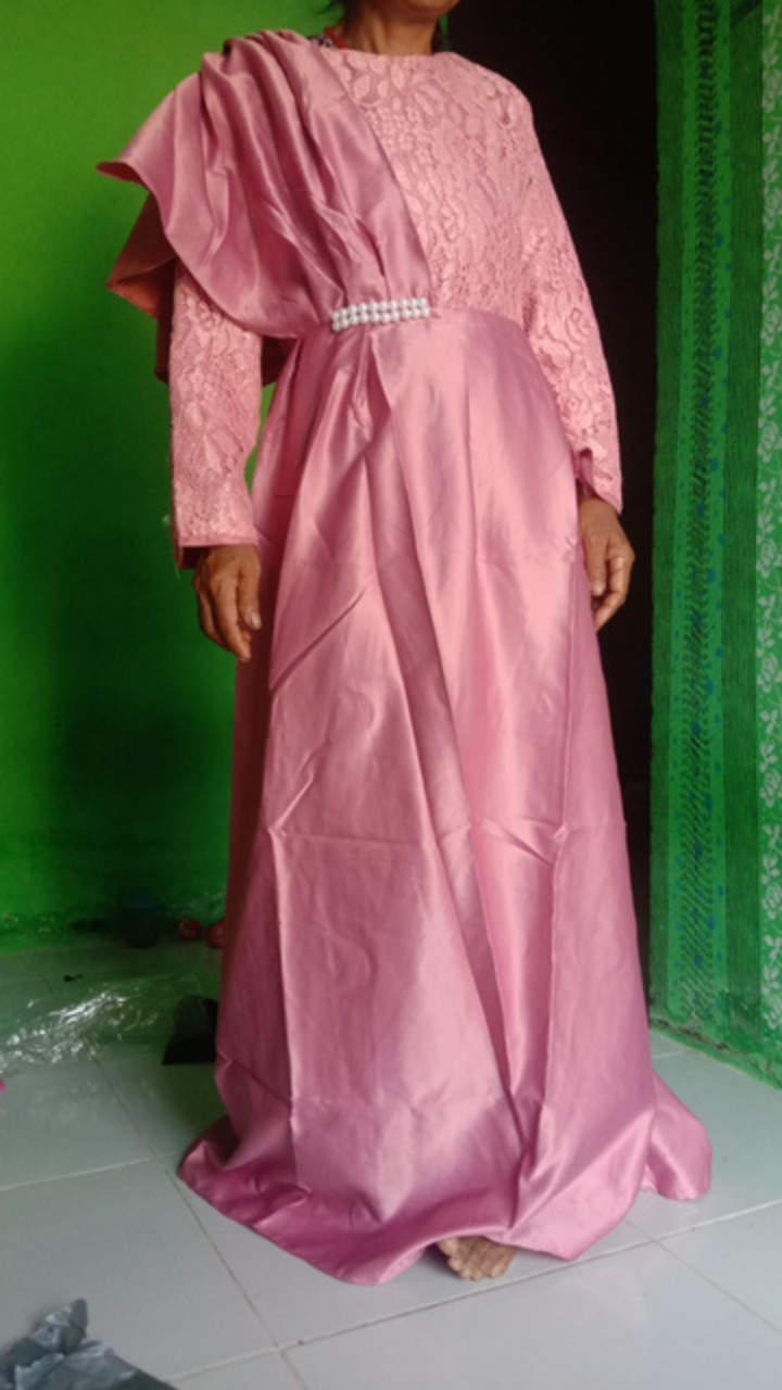 Gamis Brokat Cavlin / / Pusat Kulakan Batik Sarasavati Store