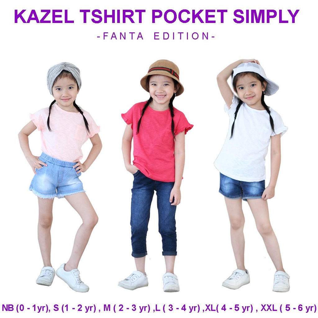 3pcs Kazel Tshirt Pocket Simply Fanta Edition CBKS