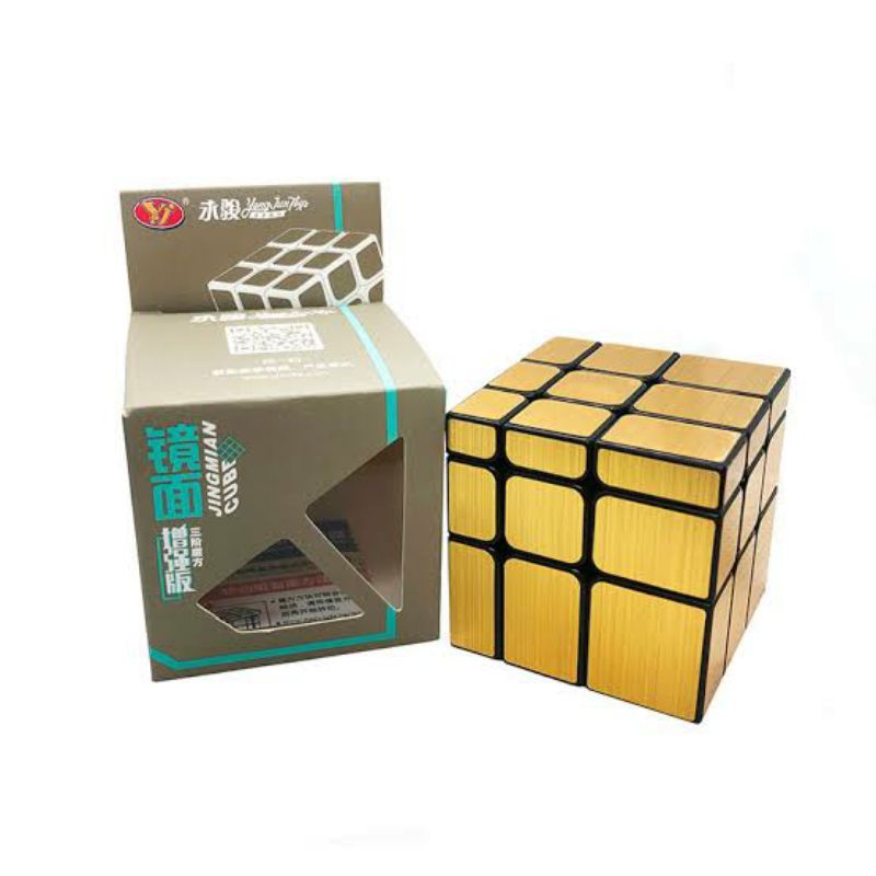 Rubik 3x3 Mirror Yongjun Yingmian Mirror Gold ORIGINAL