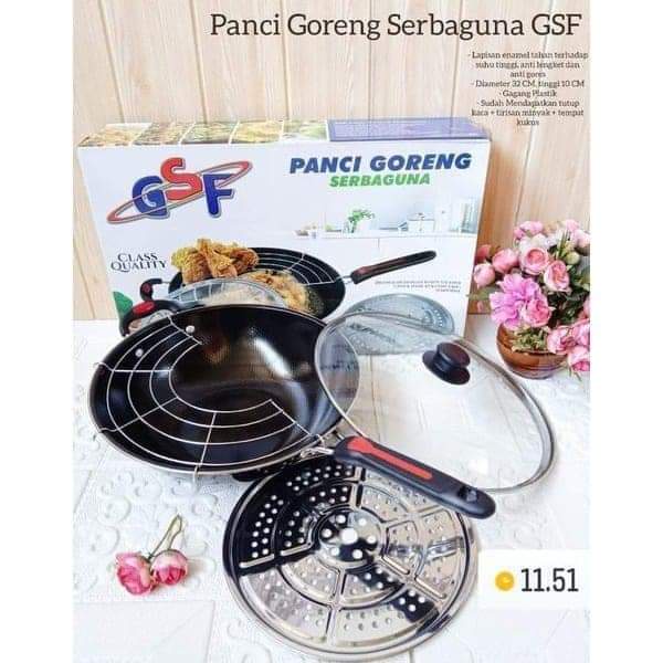 gsf panci goreng + saringan