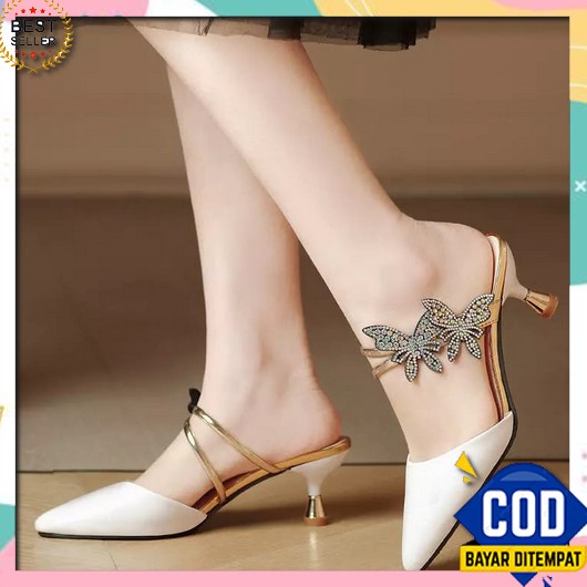 Sepatu Pesta Wanita High Heels Wedding Kerja Kantor Hils Hills Wanita  Dm Shopp - Sendal Heels Pesta