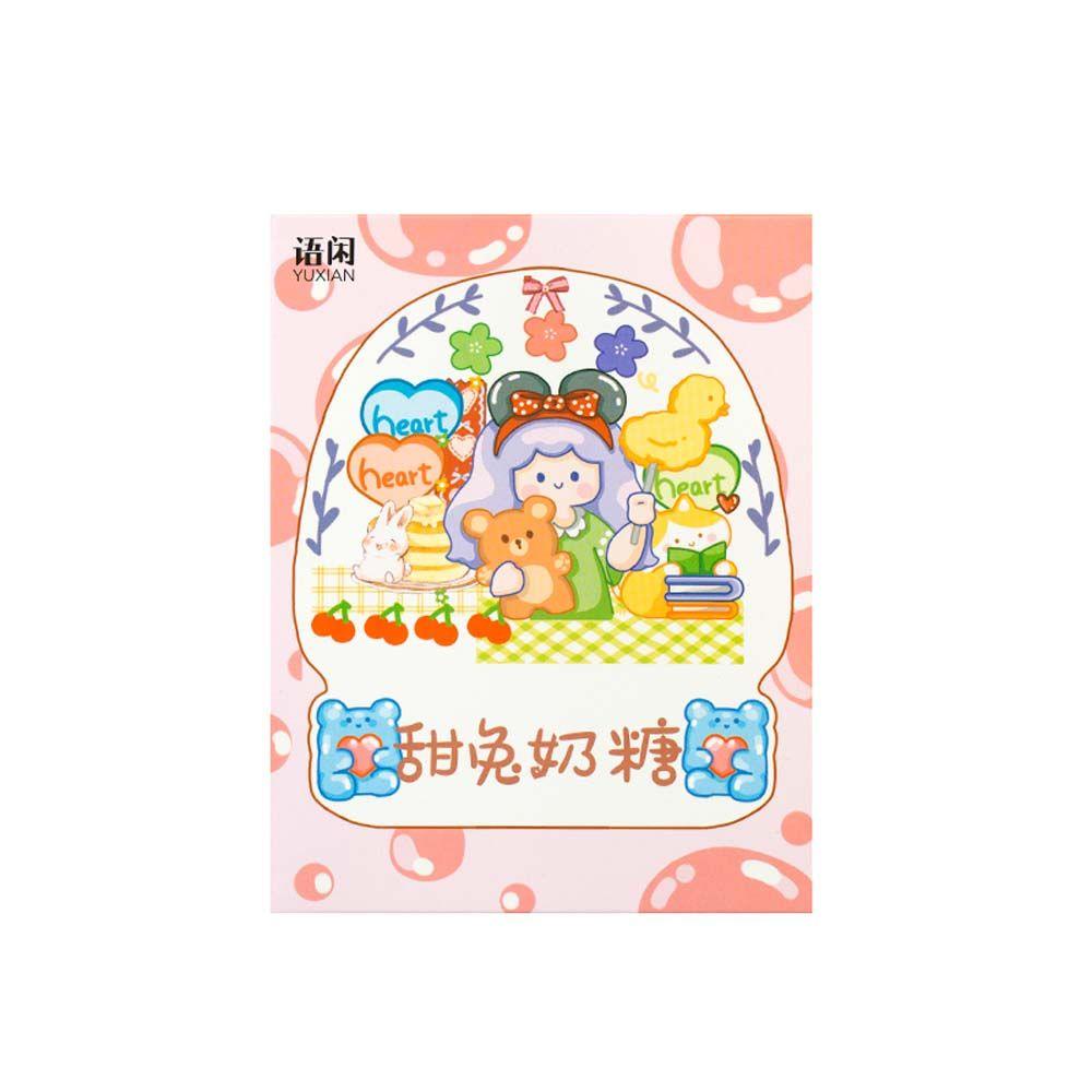 Agustina Colorful Dream Series Stiker Lucu 50Pcs/Set Alat Tulis Sekolah Bahan Scrapbooking Stiker Kertas Perekat Decals