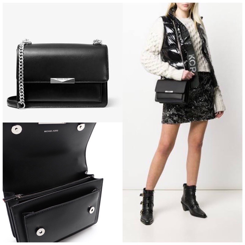 MK Jade Large Leather Crossbody (Authentic)